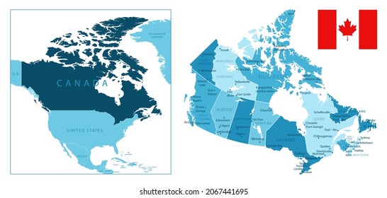 カナダ地図ストックベクター、ロイヤリティフリーカナダ地図イラストDepositPhotos