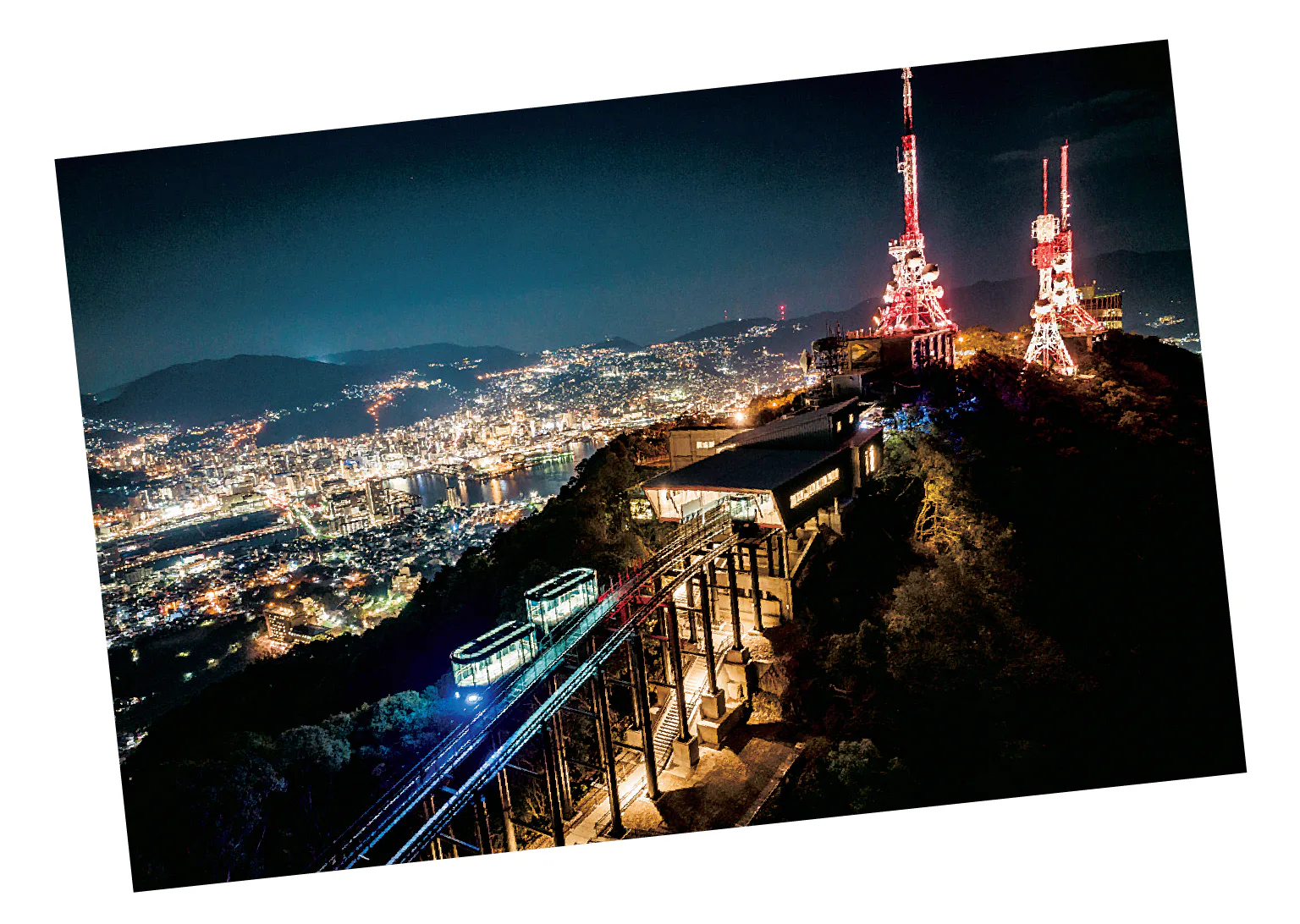 稲佐山の遊歩道 展望台まで迷わず行けます！徒歩20分スロープカー対応版