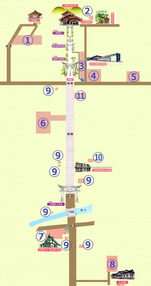 出雲大社前第1 勢溜正面鳥居に一番近い駐車場 コインパーキング アップルパーク