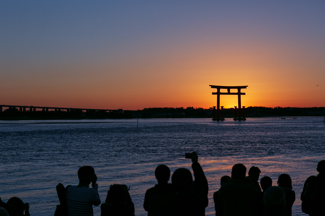 弁天島で夕陽撮影 2022.08.19=3.弁天島海浜公園で夕陽撮影=』弁天島温泉 静岡県