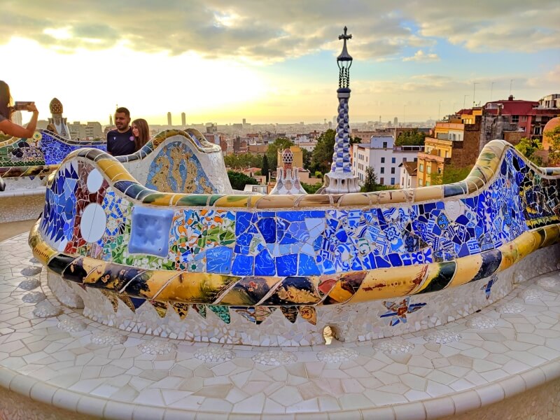 グエル公園 Parc Guell スペイン・バルセロナティースタイル