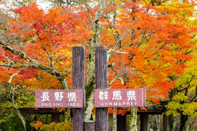 軽井沢 観光名所旧碓氷峠 見晴台