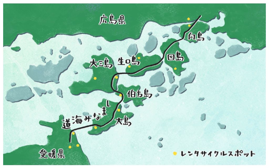 しまなみ島走Map 改訂版Ⅲしまなみ海道サイクリングマップの決定版！島ごとの大きな紙の地図は自転車旅行計画に便利シクロツーリズムしまなみ