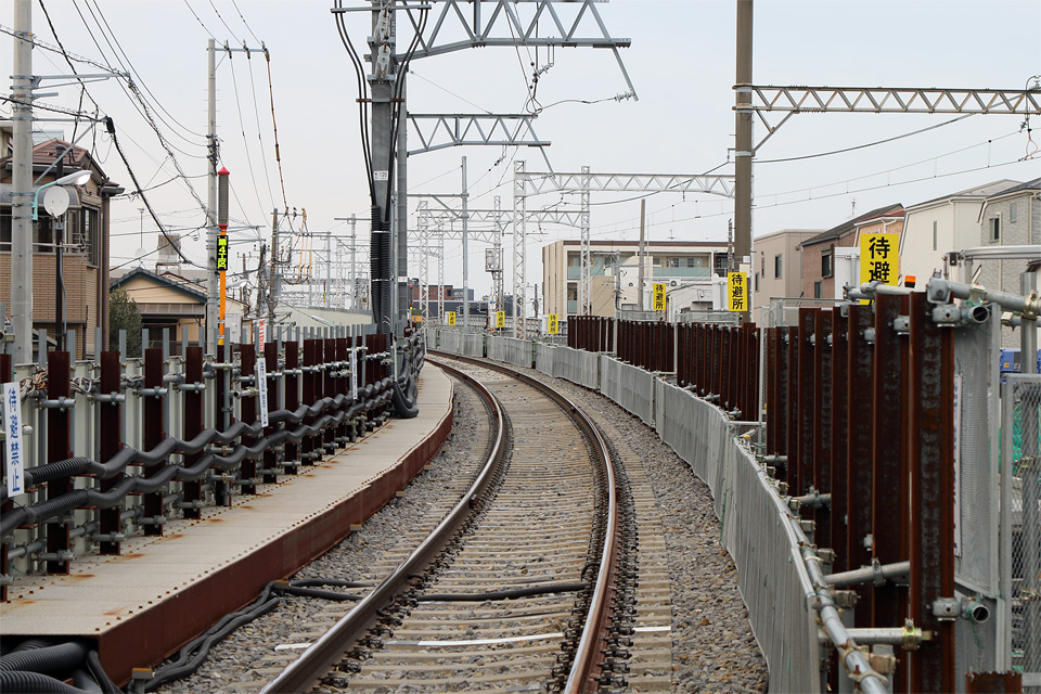 4K 京成押上線京成立石駅にて 京急1000形・京成3400形・3600形・北総7500形・7800形・千葉ニュータウン鉄道9100形・9200形2016.3