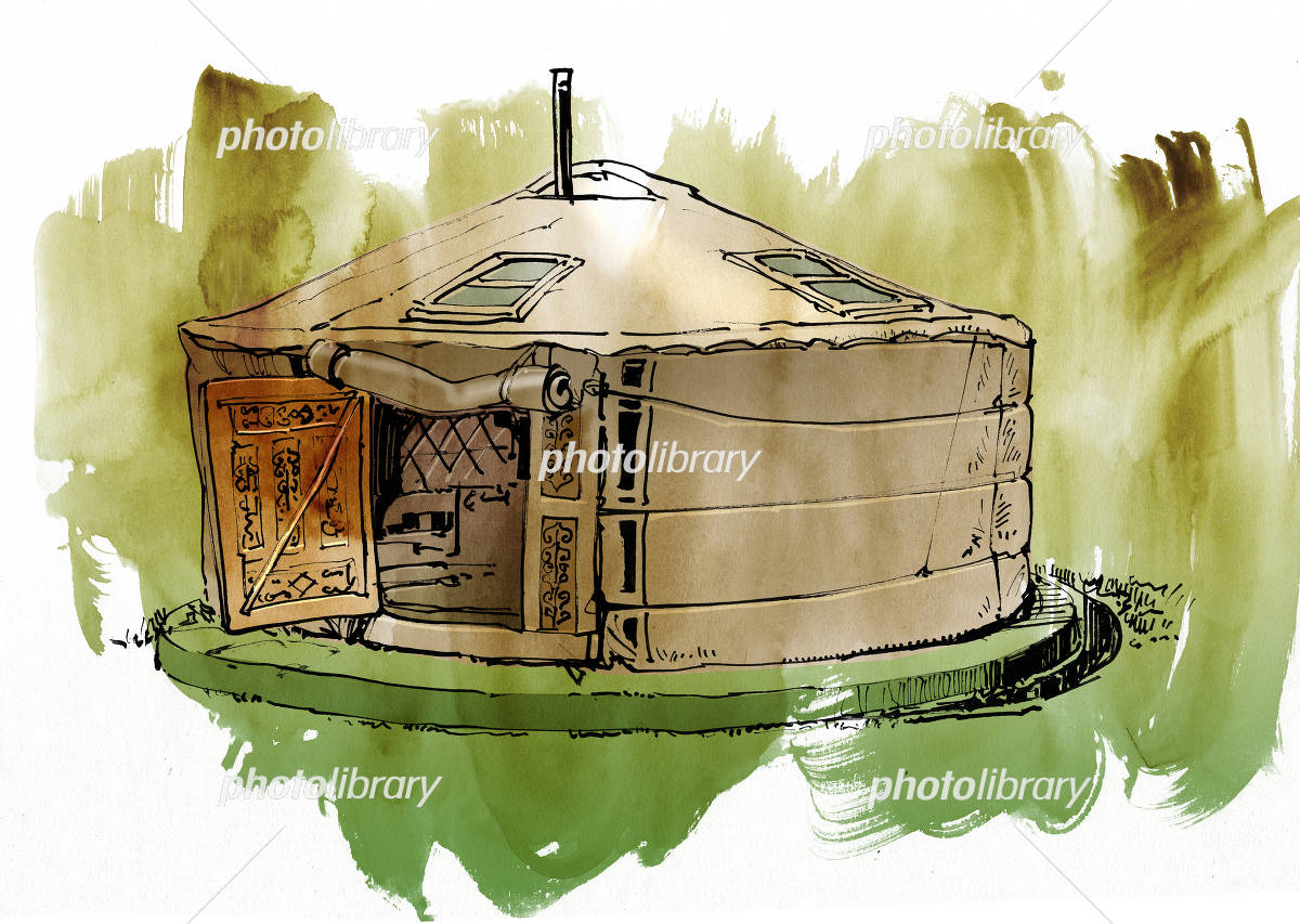 住宅 モンゴル ウランバートル郊外にパオのスプロール現象 -