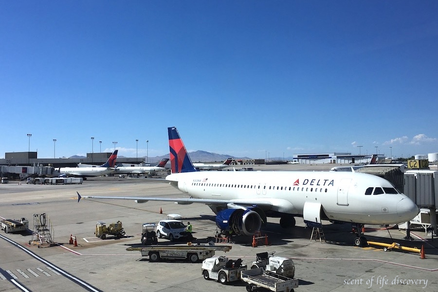 デンバー国際空港、利用案内： ２ 国内線乗り継ぎ、国際線出発への乗り継ぎ