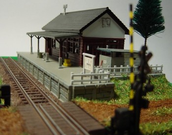 Nゲージ 鉄道ジオラマ ローカル線駅前
