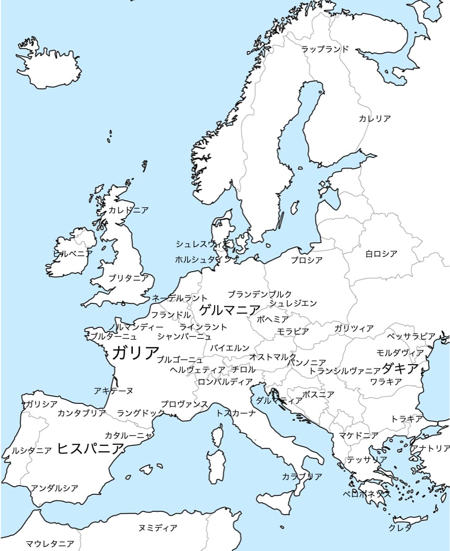 西ヨーロッパ, d-maps.com: 無料地図, 無料の空の地図, 無料のアウトラインマップ,