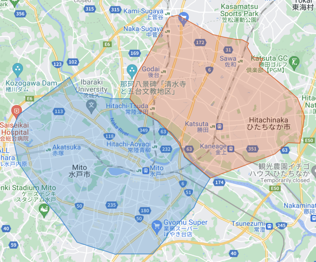 栃木県 とちぎの位置・面積 いち・めんせき