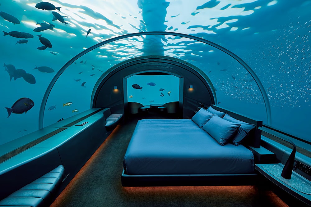 気分は魚？ モルディブの水中ホテル＆レストランが映えすぎな件