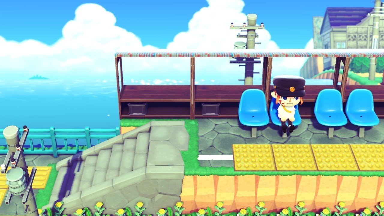 あつ森 神アイデア！Twitterで話題の遠近法『海列車』が島を超おしゃれにしてくれる件 あつまれどうぶつの森