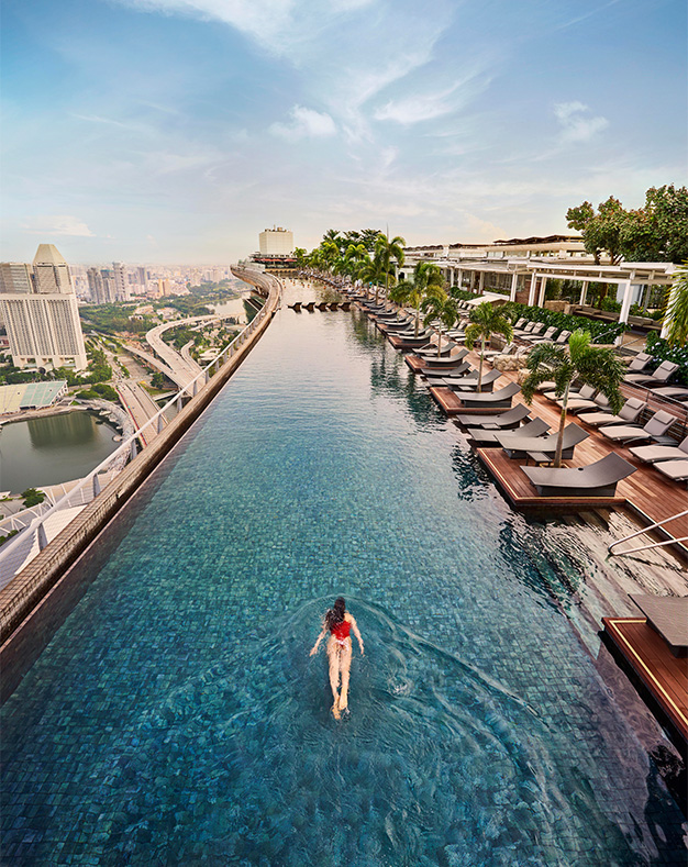 石垣島に出来たリゾートホテル, @sevenxseven_hotels に行ってた！, 凄い日本じゃ無い景色のインフィニティプールと,2種類のサウナ,