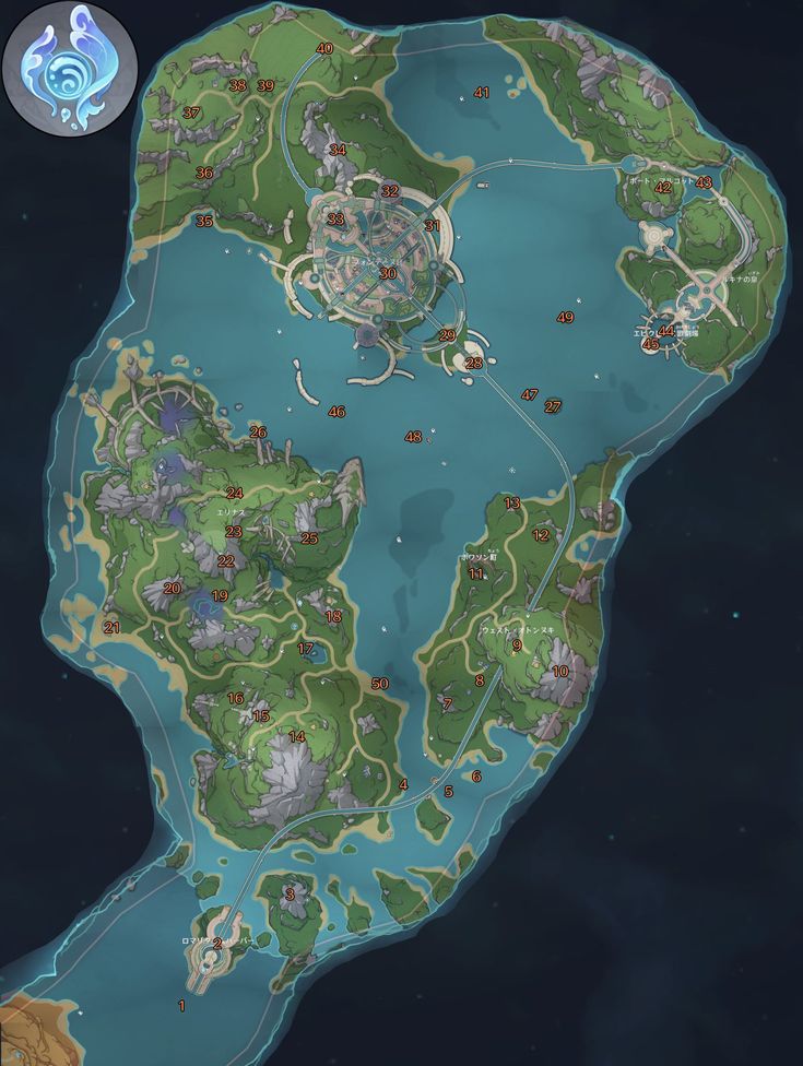 原神 げんしん におけるワールドマップとマップ開放のやり方