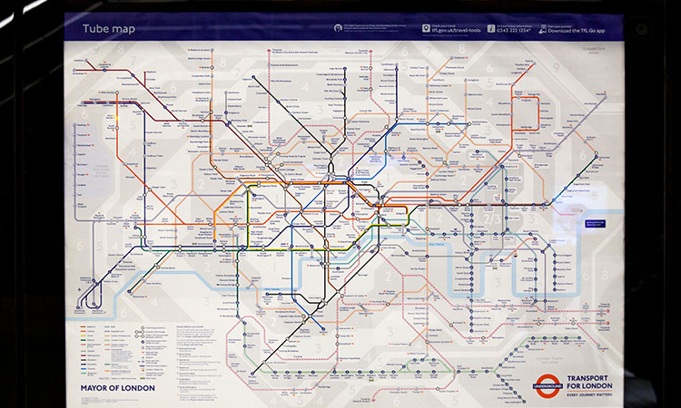 ロンドン最高のデザイン：TUBE MAP - Kamihira_log