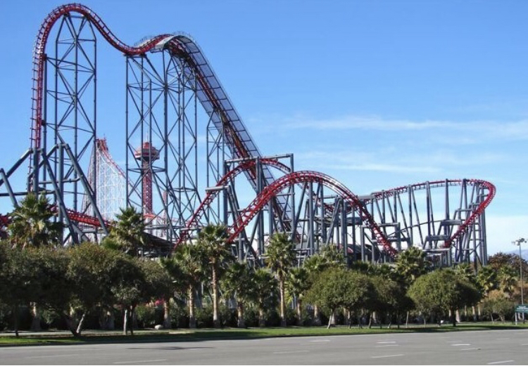 エックス２」 シックスフラッグス・マジックマウンテンアミューズメントレビュー２