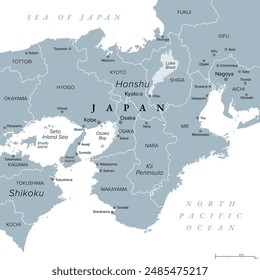 大阪を中心とした日本の地図写真素材405972640Shutterstock