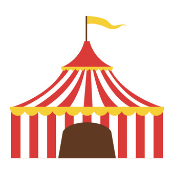 巨大なサーカステント永久ポリゴンカスタマイズ