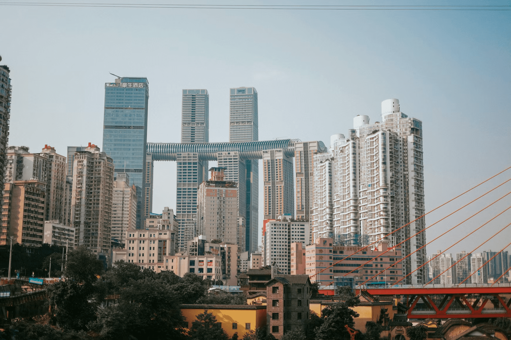 重慶市内 1日観光ツアー 重慶朝天門＋モノレール＋磁器口古鎮＋