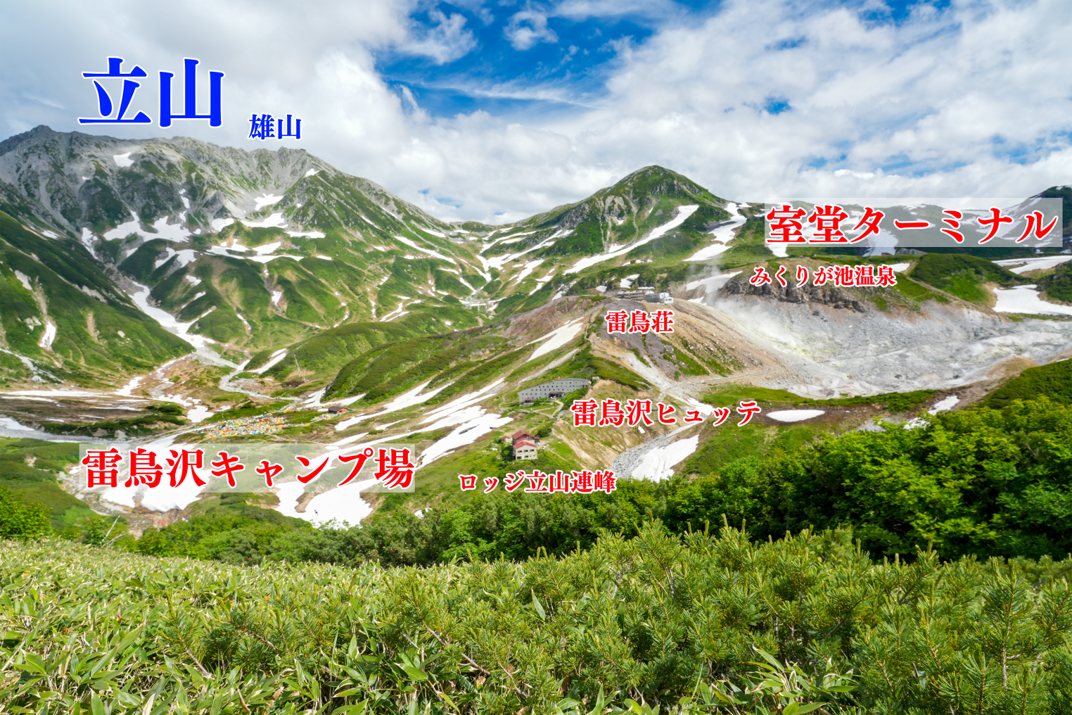 雷鳥沢キャンプ場ご予約は なっぷキャンプ場検索・予約サイト なっぷ