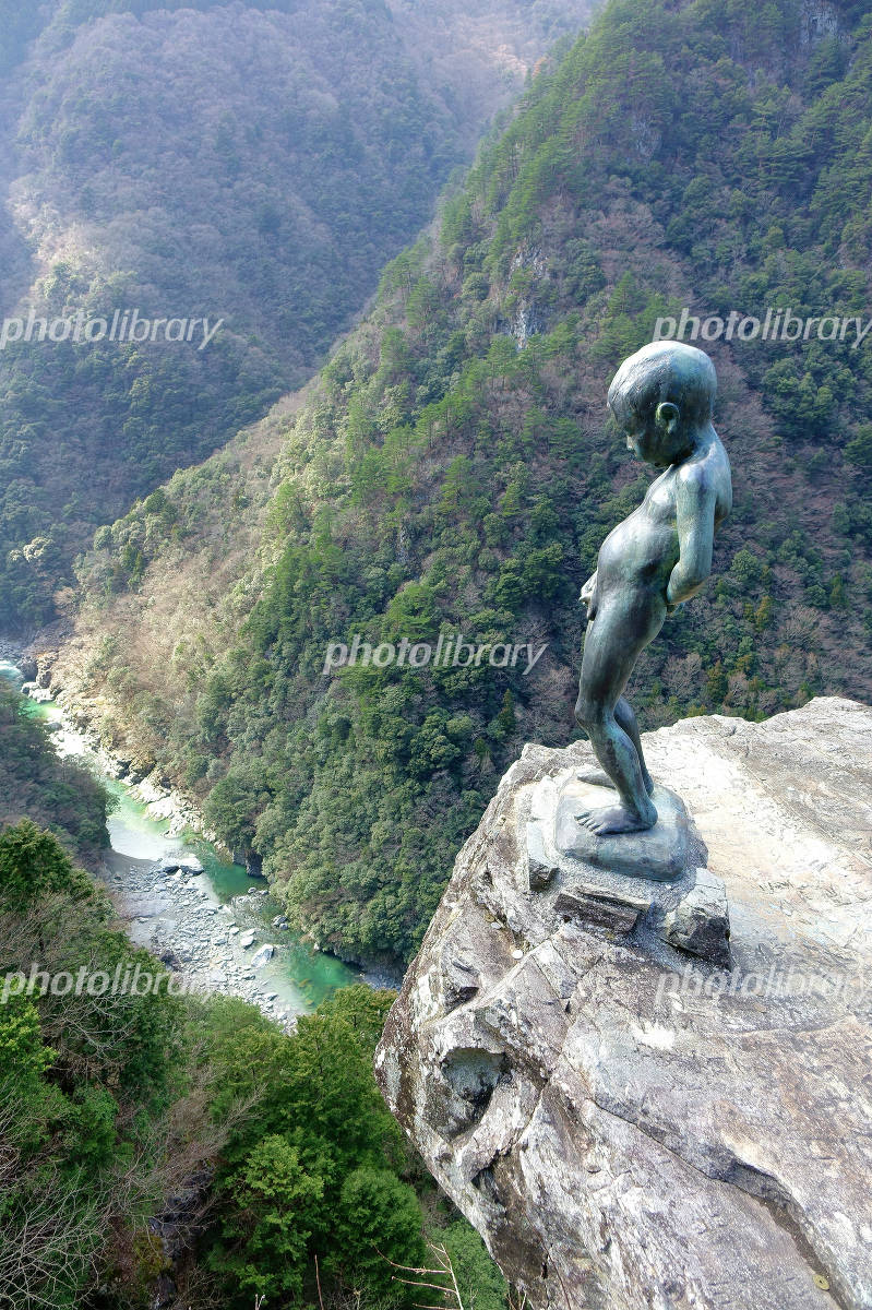 徳島 祖谷渓 祖谷渓の小便小僧 :