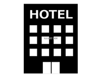 宿泊施設アイコンのセット_モノクロのイラスト素材192253699- イメージマート