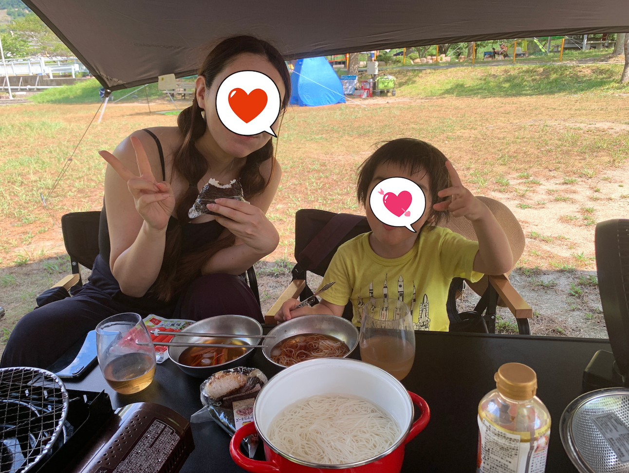 知明湖キャンプ場」でまた自転車キャンプあっちこっちにーち