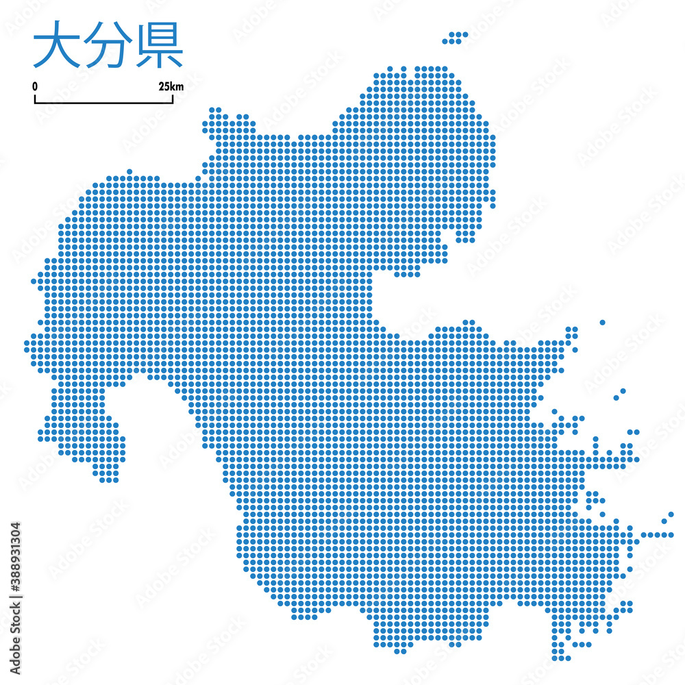 大分県の地図 マップ 」のイラスト素材・ベクター画像毎月1点無料