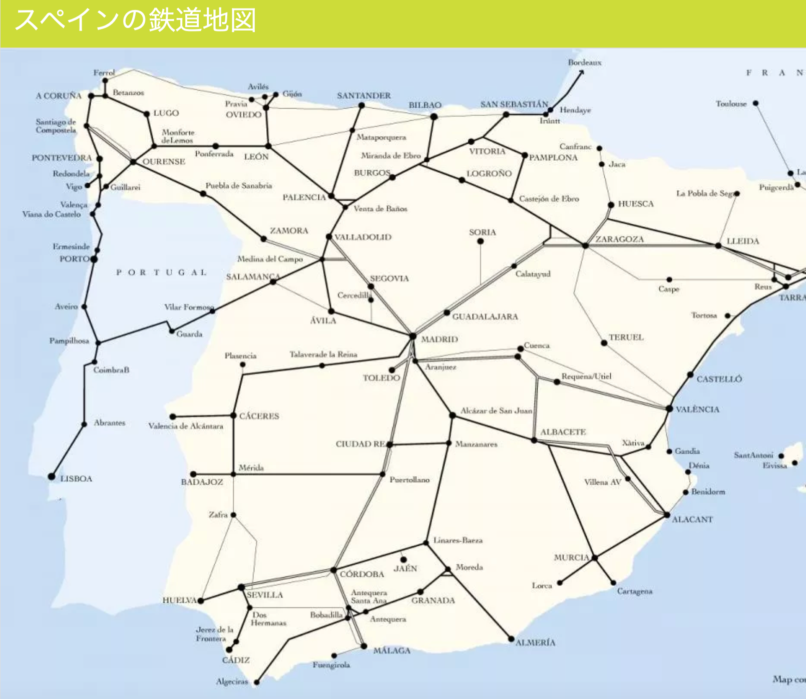 スペインの快速・普通列車 Media Distancia