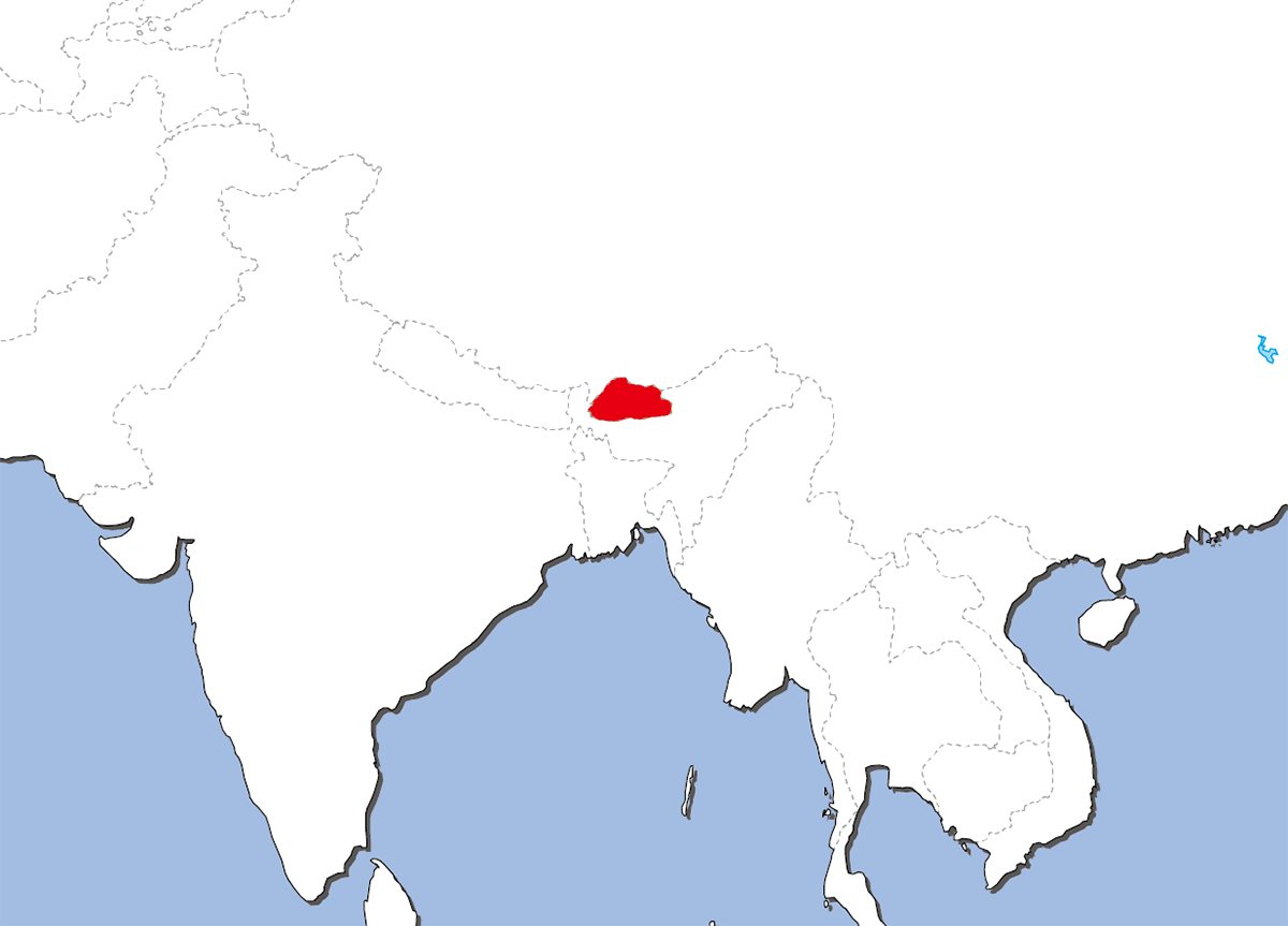 ブータンの国旗。ブータン旗 無料画像 - Public Domain