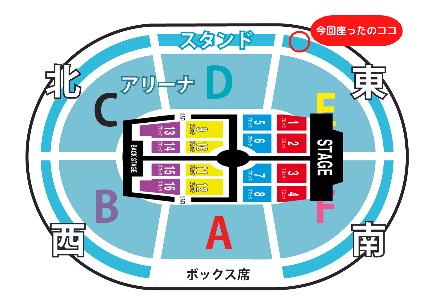 座席案内横浜アリーナ