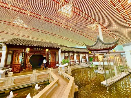 元の中国風のレトロな建物の図, 元の, 中華風,