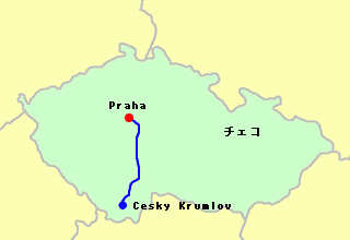チェコ共和国の都市地図 - 木製の 3D 2D