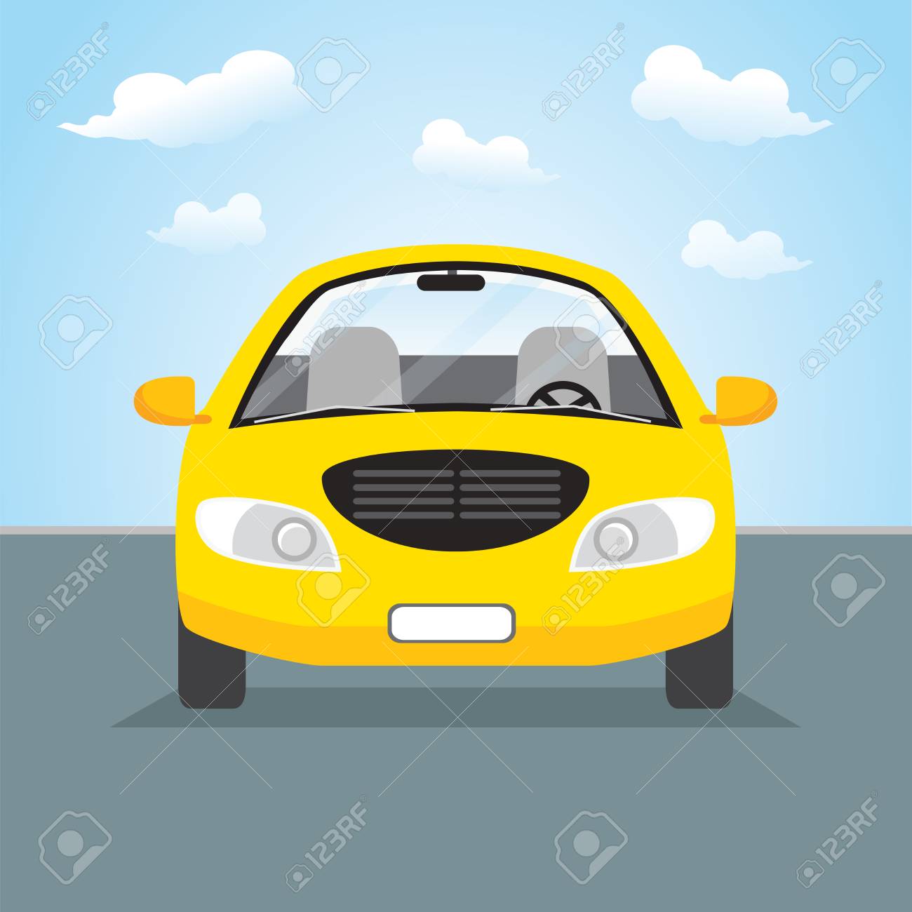 自動車正面イラスト イラスト素材5189164- フォトライブラリ