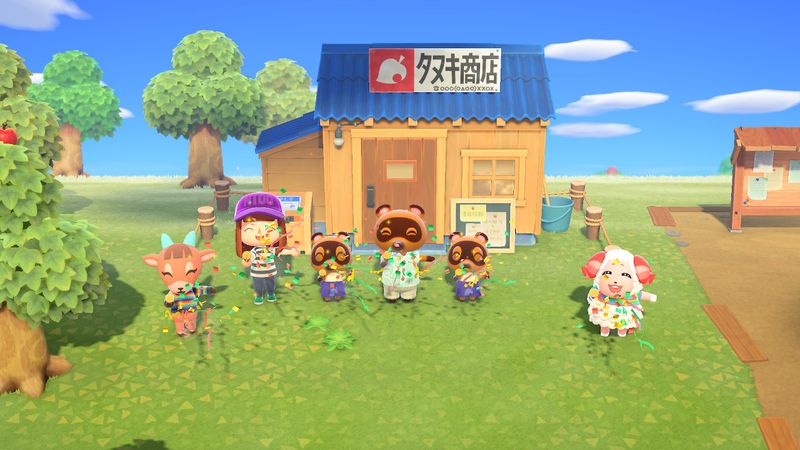 あつ森 島クリでここまで変わる!タヌキ商店周りのレイアウトが素敵! - あつ森まとめ速報