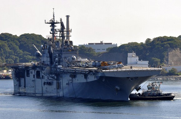 平和な港に軍艦来るな米強襲揚陸艦が大阪港入港 日本共産党大阪府委員会