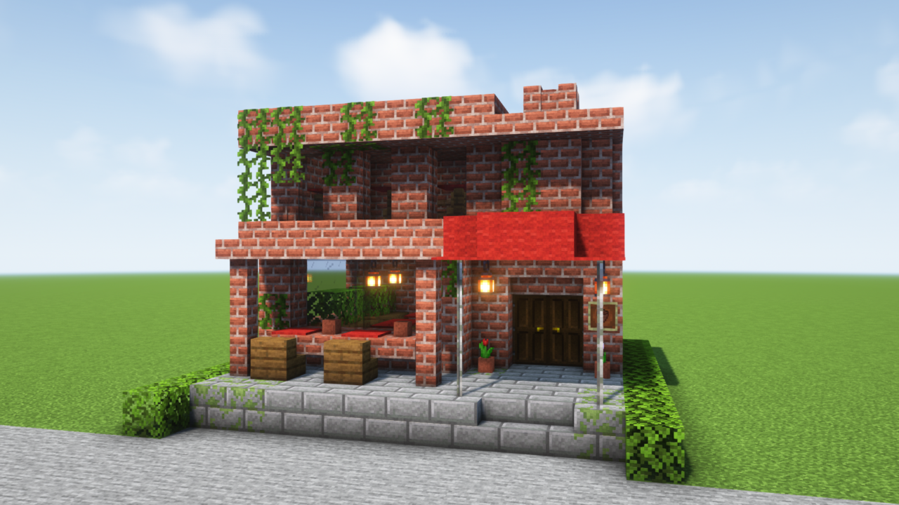 近代ヨーロピアンな建物づくり 5軒目 : マインクラフトてんやわんや開拓記