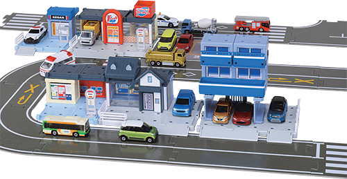 印刷無料☆ミニカーで遊ぼう！ミニカーマップ１ 車好きな子に！駐車場もいっぱいKIDSCOCO キッズココ