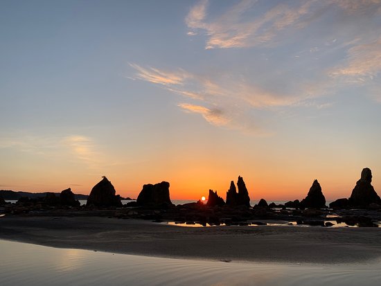 太陽が海にジュッってする瞬間,和歌山 串本 本州最南端