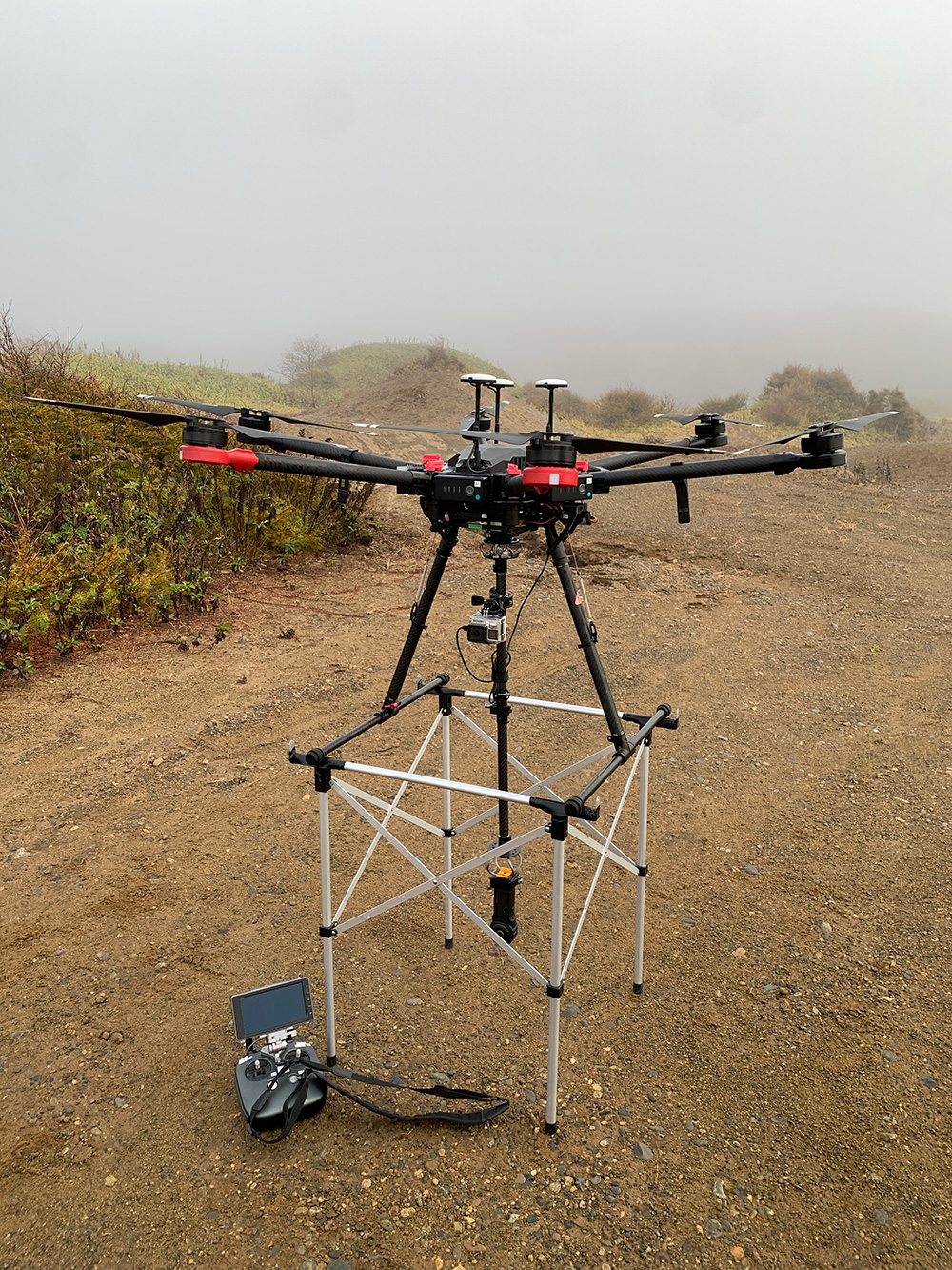 昆布刈石展望台南に日高山脈・東に厚岸の海外線までを臨む雄大な海辺の景色