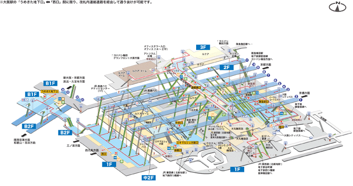 大阪環状線 関西空港行きの路線図・停車駅路線図ネット