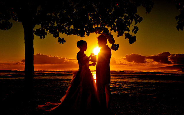 サンセットフォトプランハワイ結婚式・フォトウェディング＆前撮りロイヤルカイラ