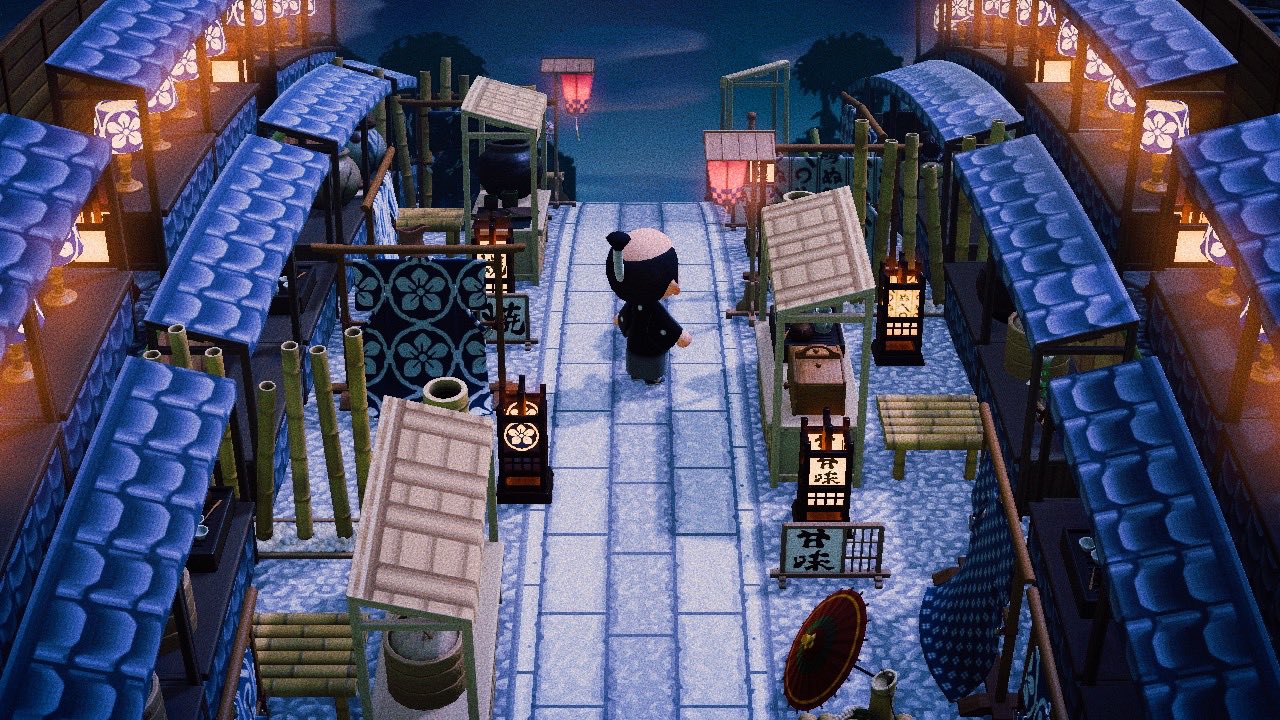 あつ森 和風島 エントランス 温泉宿Natural