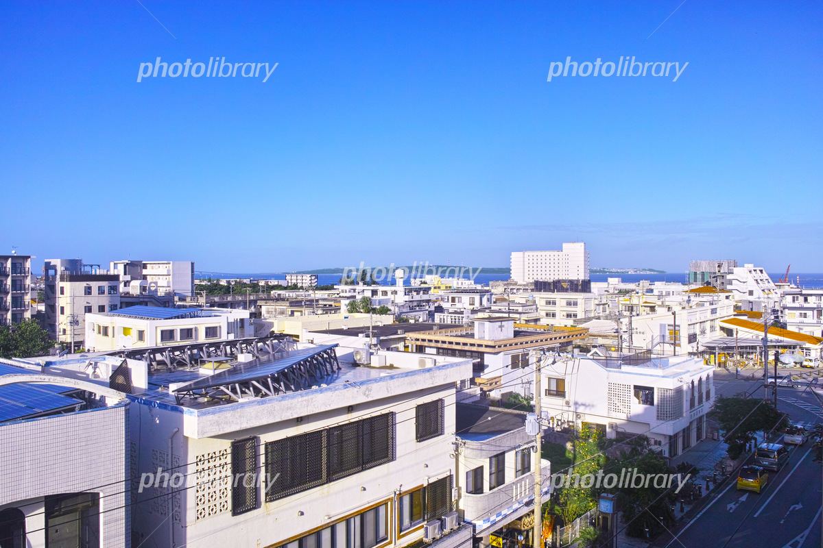 宮古島 飲み屋街の昼の風景 写真素材4021925-