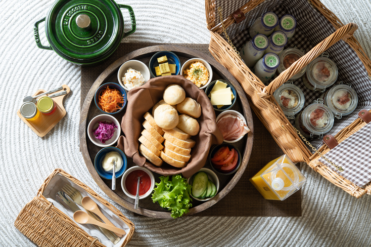 お食事栃木県那須高原のグランピング 公式 那須ハミルの森 愛犬同伴可能