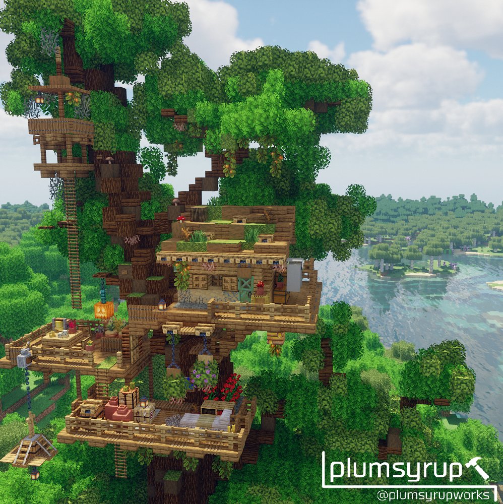 Tree House ~ツリーハウス建築大会~マイクラ建築愛好家ねここ