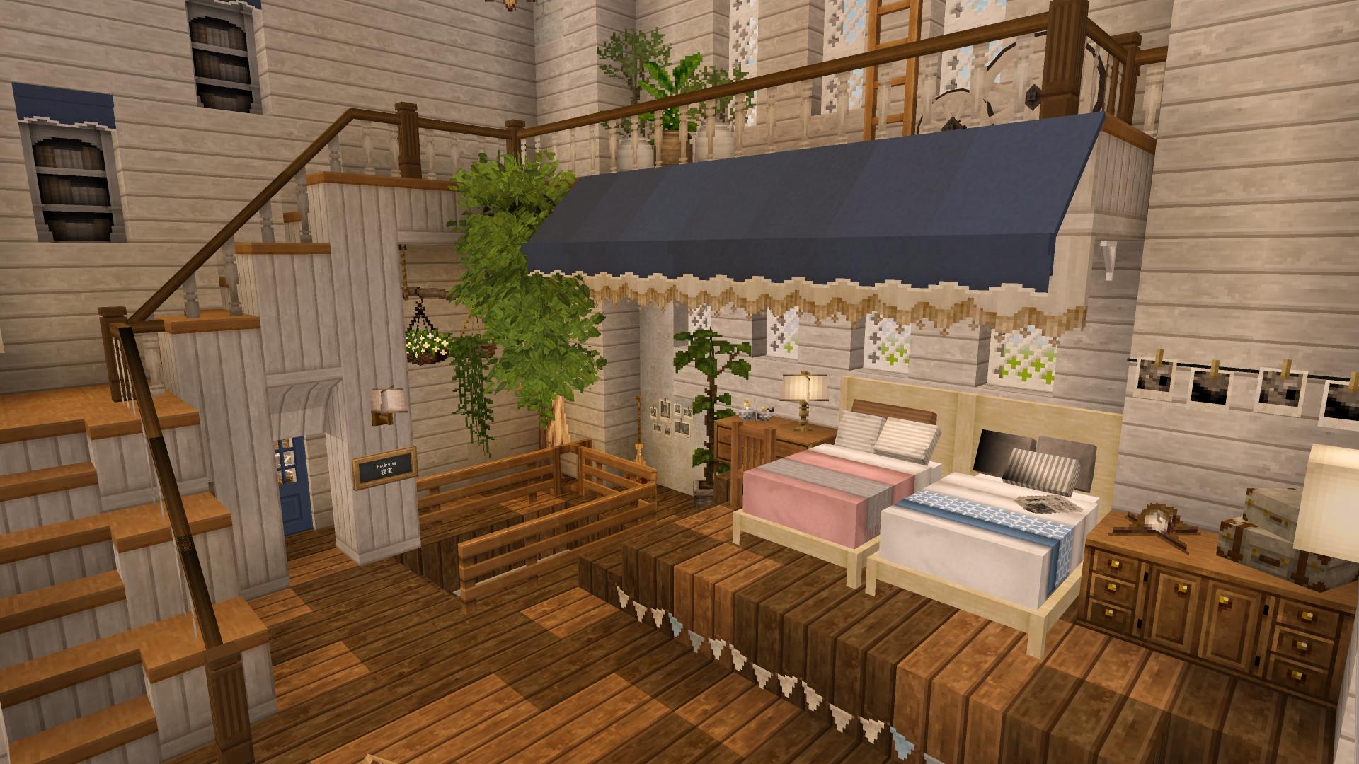 Minecraft おしゃれなベッドの作り方 マイクラMinecraftマイクラマイクラ建築TikTok