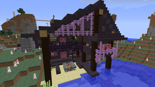 空中村を紹介します。 - Minecraft街発展にっき