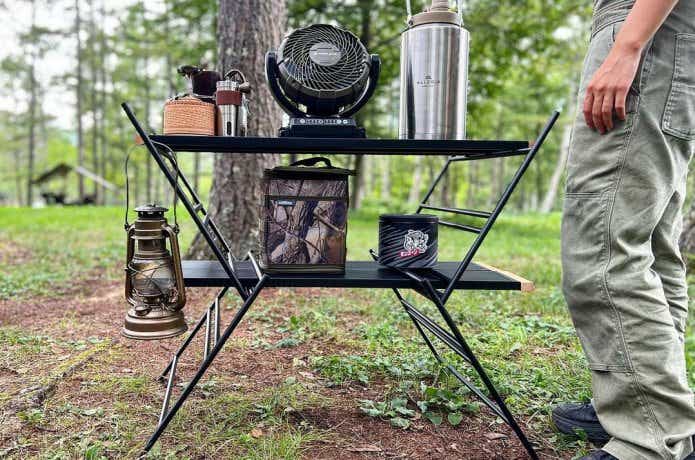 脱キャンプ初心者！キャンプ棚＆ラックのおすすめ28選テーブルBE-PAL キャンプ、アウトドア、自然派生活の情報源ビーパル