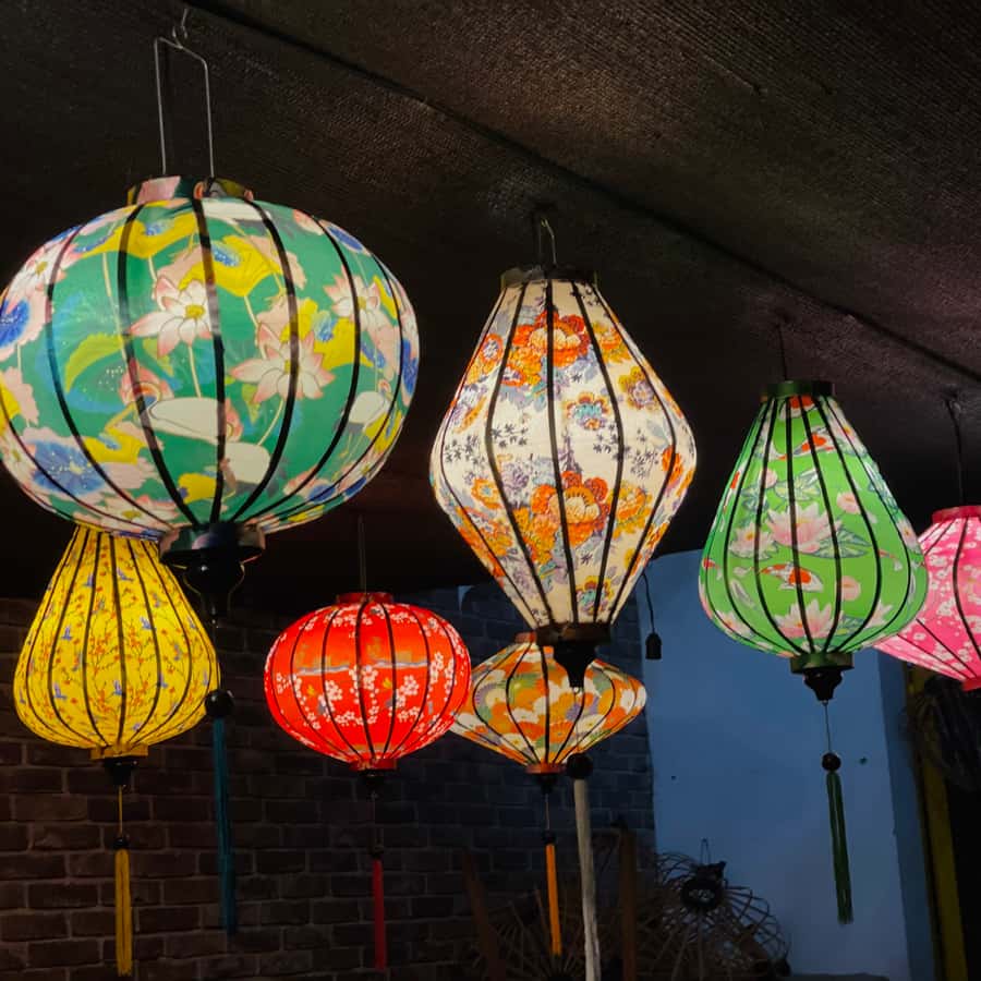 ホイアンランタン ランプ 提灯 インテリア ベトナム伝統のホイアン・ランタン