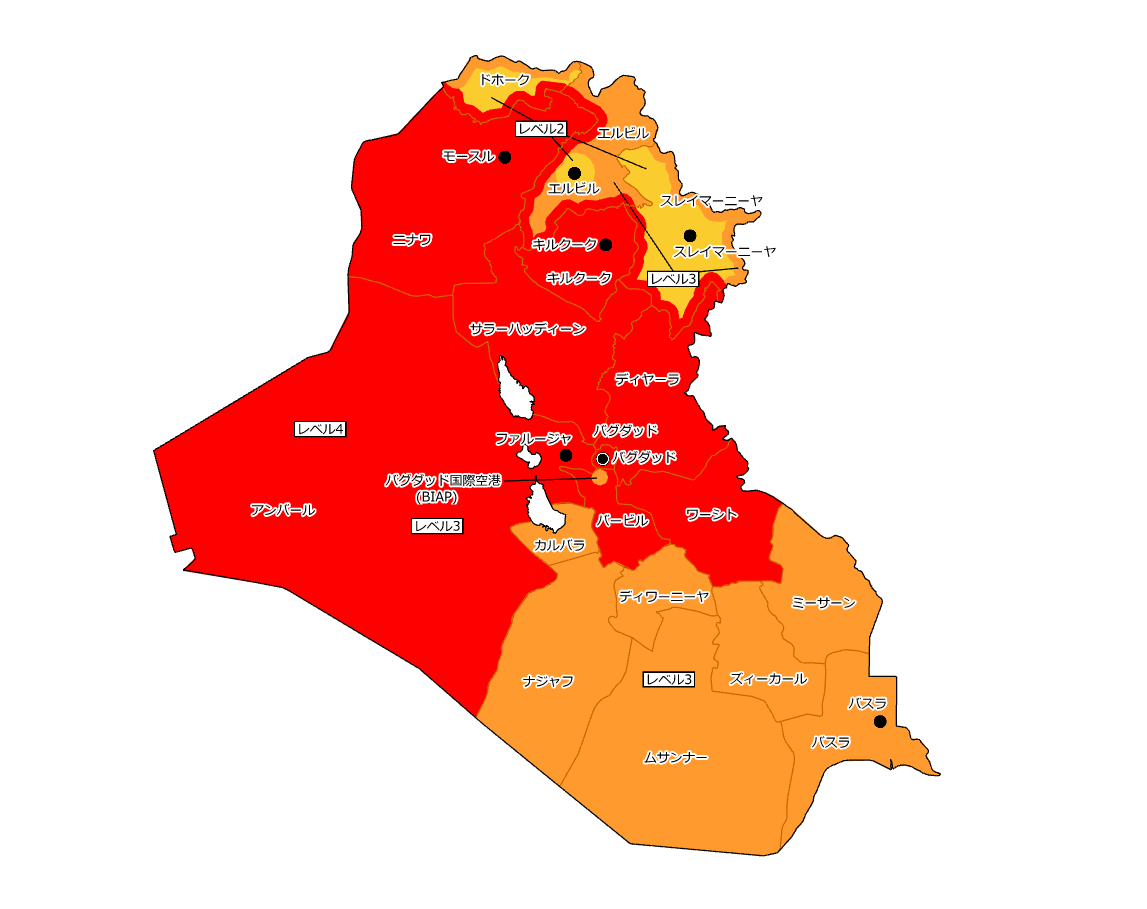 イラクの首都バグダッド市と周辺都市の地図写真素材2537435101Shutterstock